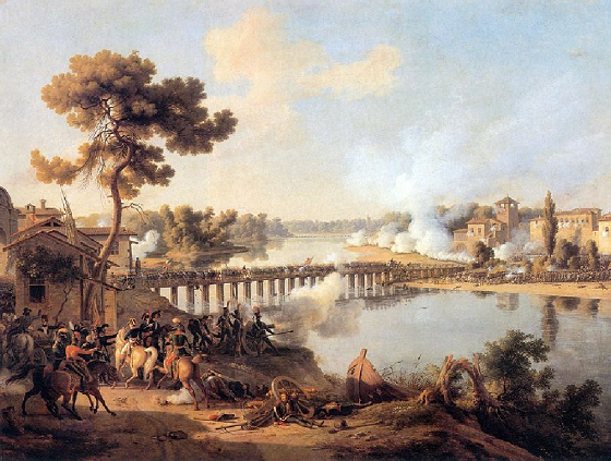 Bonaparte donnant ses ordres à la bataille du pont de Lodi par Louis-François Lejeune